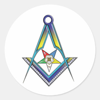 Mason OES Runder Aufkleber