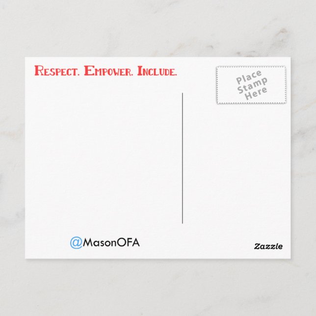 Mason OFA Postcard Postkarte (Rückseite)