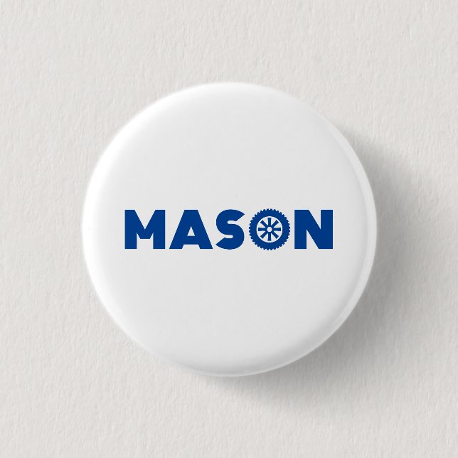 Mason Petrol Head Button (Vorderseite)