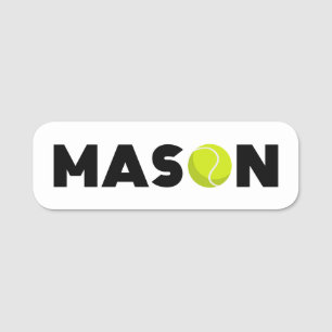 Mason Tennis Name Tag Namensschild