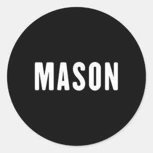 Mason Vorname Mason Runder Aufkleber