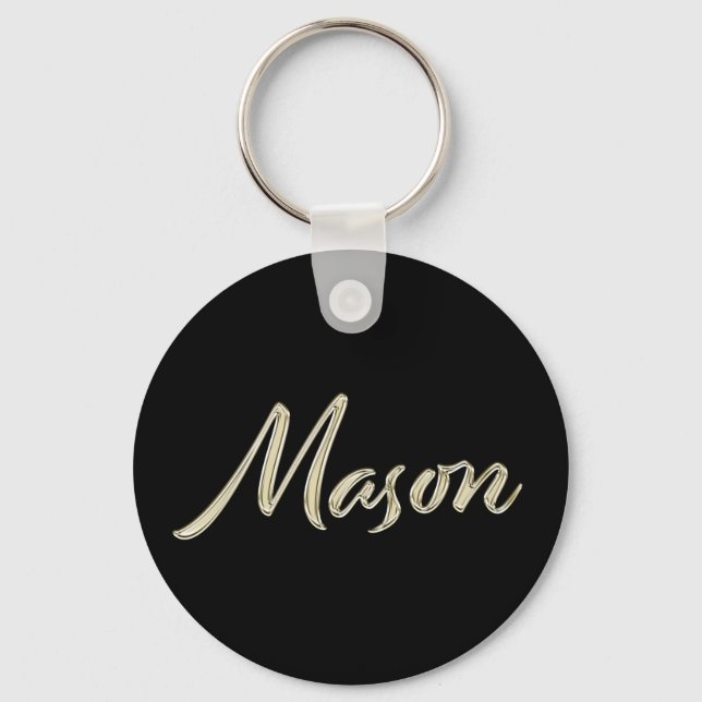 Mason whitegold Button Schlüsselger Schlüsselanhänger (Vorderseite)