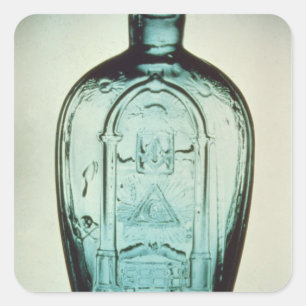 Masonenkolben Quadratischer Aufkleber