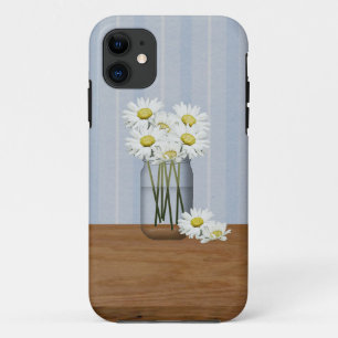 Masonglas mit Gänseblümchen iPhone 11 Hülle