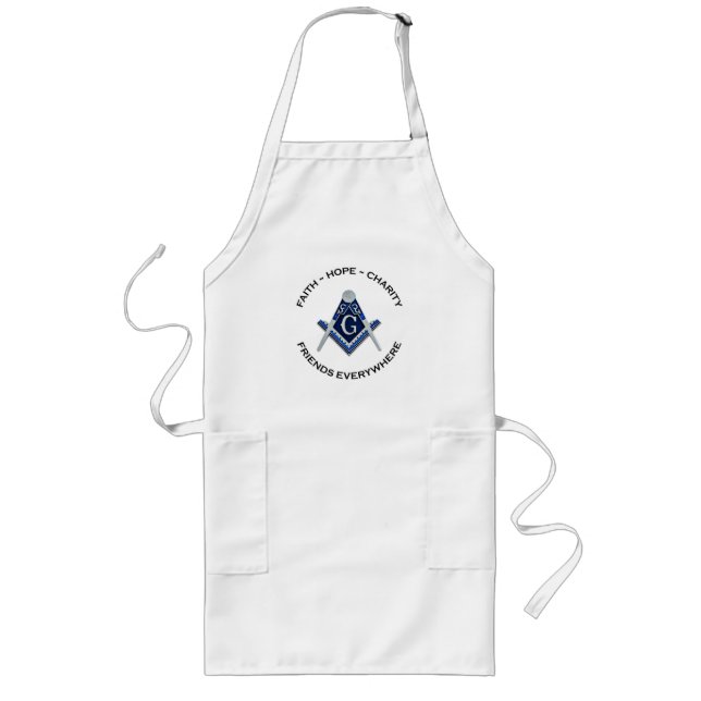Masonic Apron Blue Lange Schürze (Vorne)