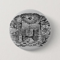 Masonic Blockcut Gravur aus dem 19. Jahrhundert