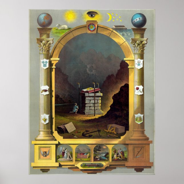 Masonic Chart 2 Poster (Vorne)