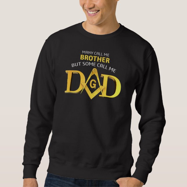 Masonic einigen nennen mich Vater Square Amp Compa Sweatshirt (Vorderseite)