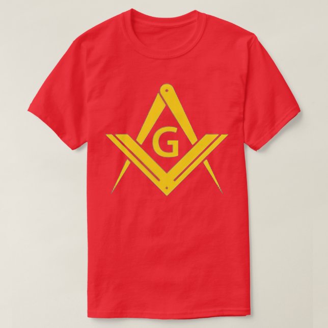 Masonic Entertainment Square Compass Freemaso T-Shirt (Design vorne)