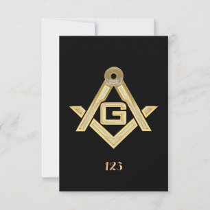 Masonic Golden Rush Einladung