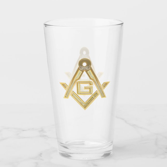 Masonic Golden Rush Glas (Vorderseite)