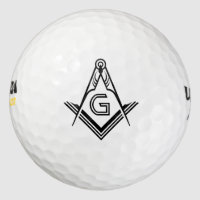 Masonic Golf Ball Briefmarke | Geeignete Freimaure