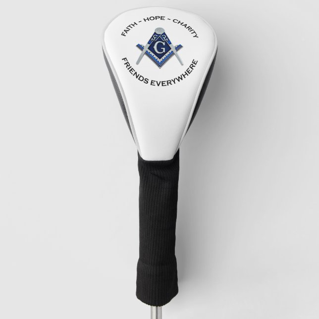 Masonic Golf Head Cover Blue Headcover (Vorderseite)