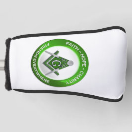 Masonic Golf Putter Cover Green Headcover