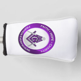 Masonic Golf Putter Cover Purple Golf Headcover
