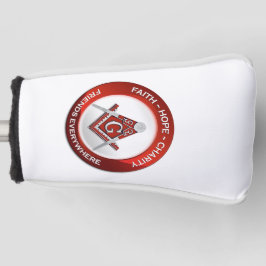 Masonic Golf Putter Cover Red Headcover
