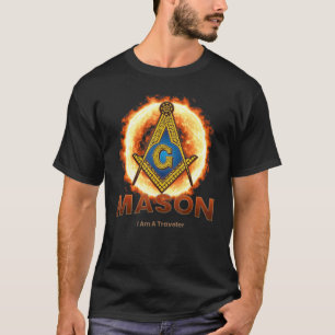 Masonic I Bin ein Reisender Mason Square & Compass T-Shirt