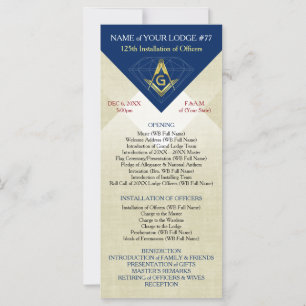 Masonic-Installationsvorlage   Blue Diamond
