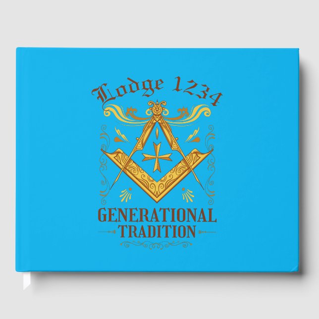 Masonic Lodge Behaltend Tradition Gästebuch (Vorderseite)