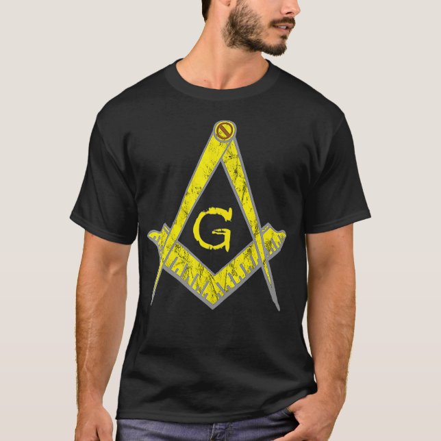 Masonic Lodge Symbol PHA Mason Sign Square T-Shirt (Vorderseite)