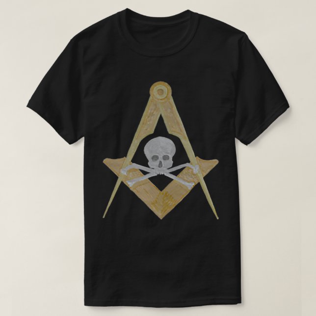 Masonic lodges Symbol Compass, Winkel und  T-Shirt (Design vorne)