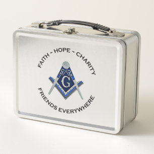 Masonic Lunchbox Blue Clean