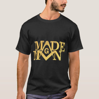 Masonic Made Man Square und Compass Freemason Pull T-Shirt