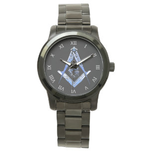 Masonic Minds (blau) Armbanduhr
