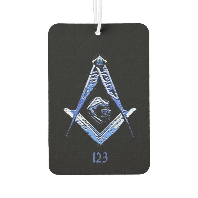 Masonic Minds (blau) Autolufterfrischer (Rückseite)