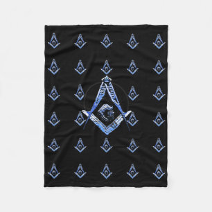 Masonic Minds (blau) Fleecedecke