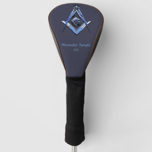 Masonic Minds (blau) Golf Headcover