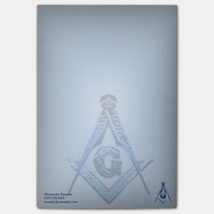 Masonic Minds (blau) Post-it Klebezettel