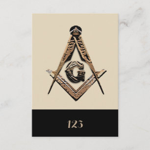 Masonic Minds (Golden) Einladung