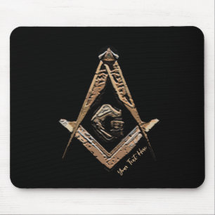 Masonic Minds (GoldenBrownish) Mousepad
