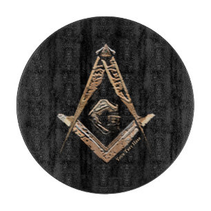 Masonic Minds (GoldenBrownish) Schneidebrett