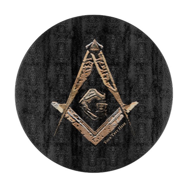 Masonic Minds (GoldenBrownish) Schneidebrett (Vorderseite)