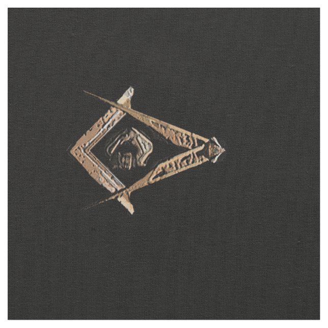 Masonic Minds (GoldenBrownish) Stoff (Nahaufnahme)