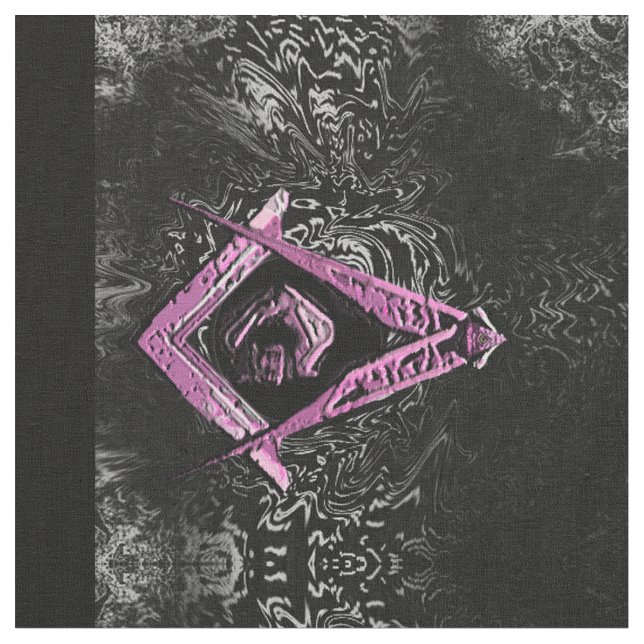 Masonic Minds (PinkSwish) Stoff (Nahaufnahme)