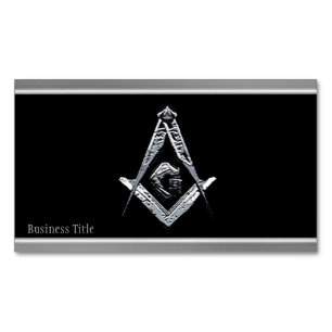 Masonic Minds (Silvery) Magnetische Visitenkarte