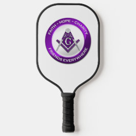 Masonic Pickleball Paddle Purple