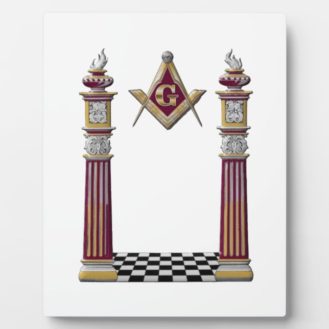 Masonic Pillars Fotoplatte (Vorderseite)