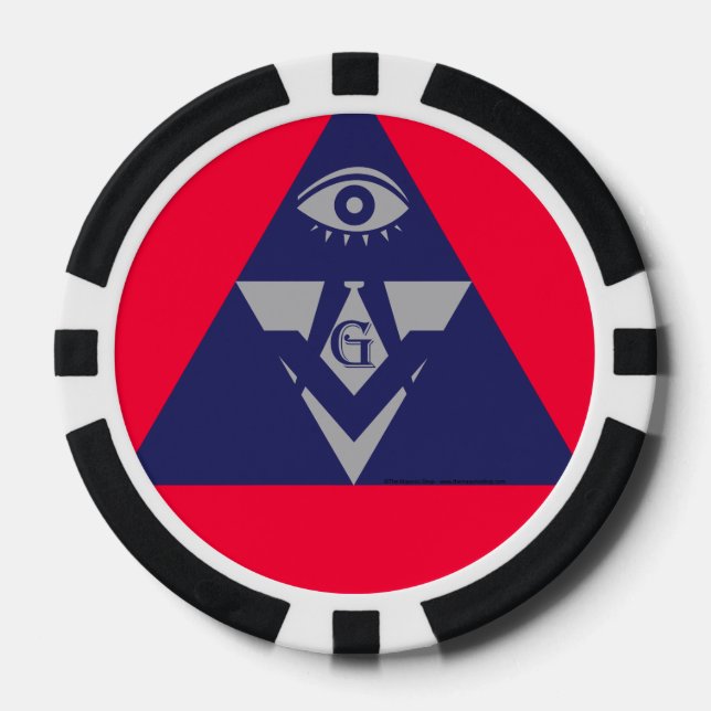 Masonic Poker Chip (Vorderseite)
