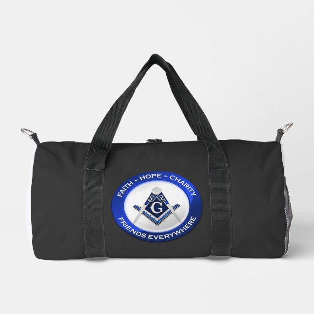 Masonic Print Gym Bag Duffle Bag (Vorderseite)