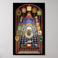 Masonic Royal Arch Tracing Board - Mittel