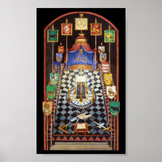 Masonic Royal Arch Tracing Board - Mittel Poster