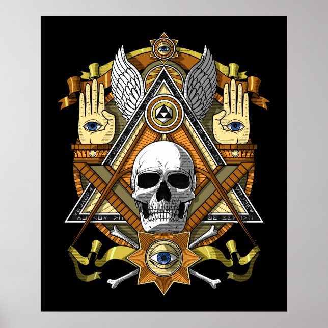 Masonic Skull Poster (Vorne)