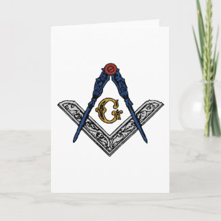 Masonic Square und Compass Karte