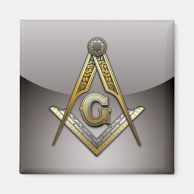 Masonic Square und Compasses Magnet (Vorne)