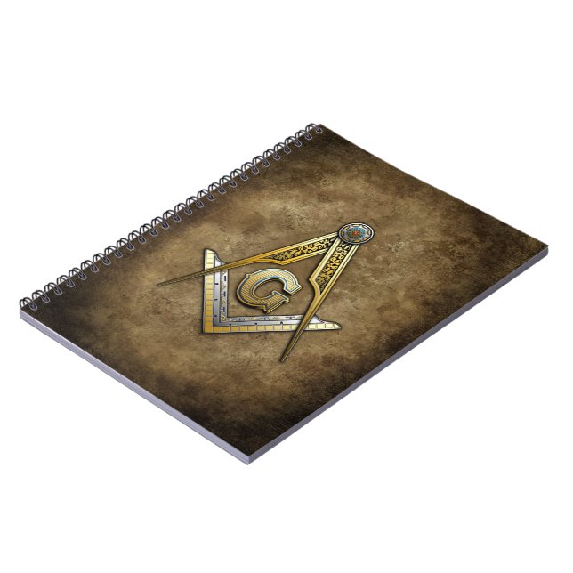 Masonic Square und Compasses Notizblock (Linke Seite)