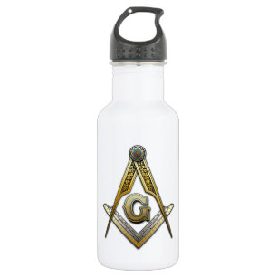 Masonic Square und Compasses Trinkflasche
